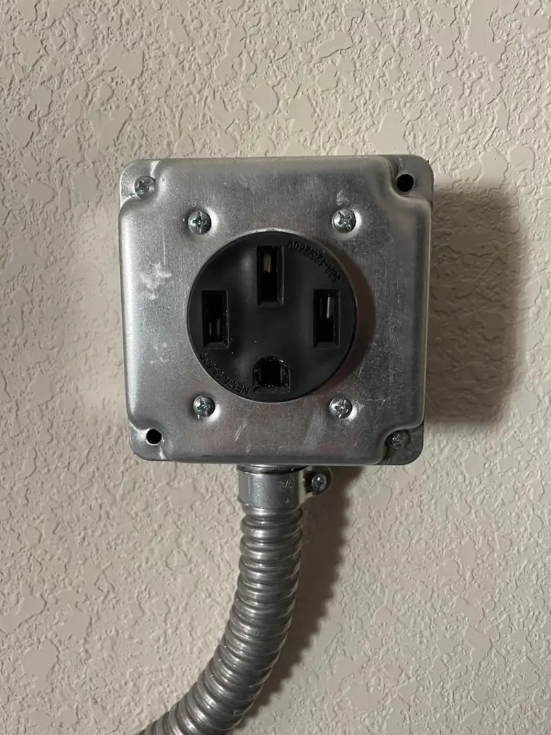 NEMA 14-50 outlet installed for Smart Home Electrical in Annandale